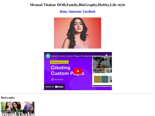 Actress/Article screenshot