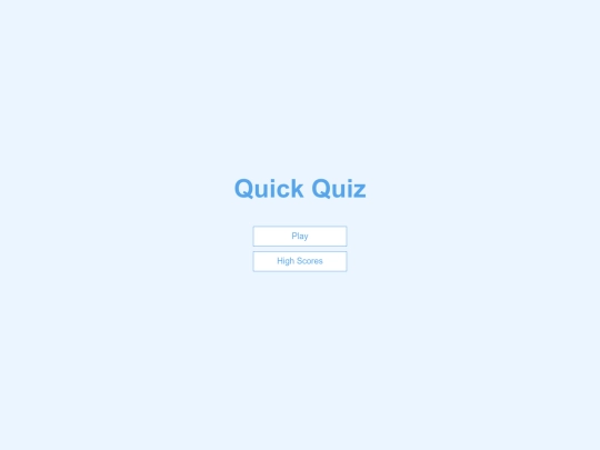 Quick Quiz screenshot