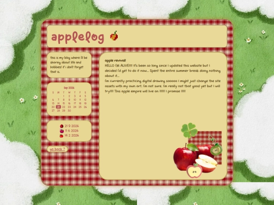 blog screenshot