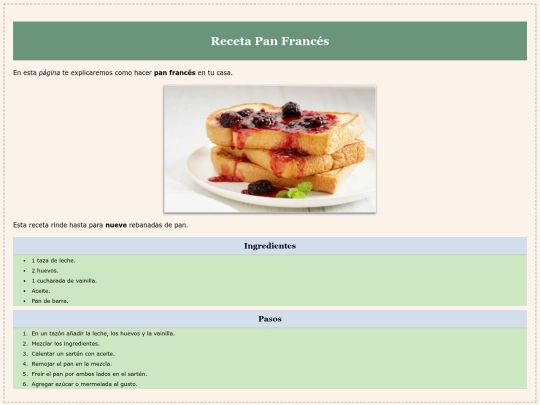 Receta pan frances screenshot