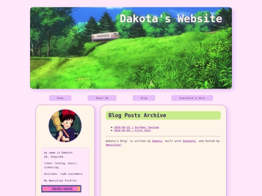 blog screenshot