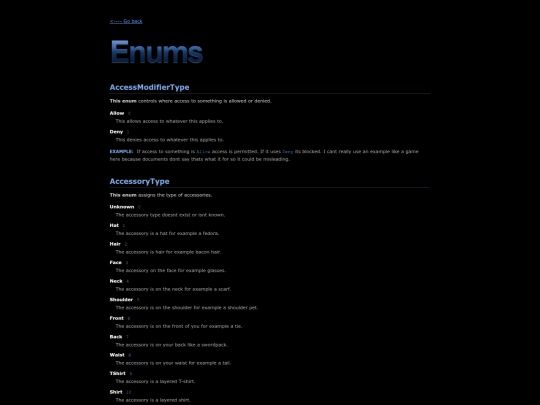 enums screenshot