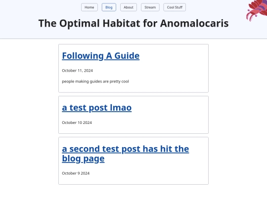 blog screenshot