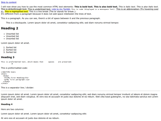 index screenshot