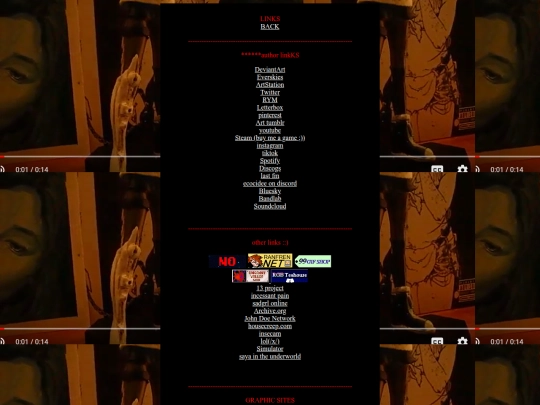 Links screenshot