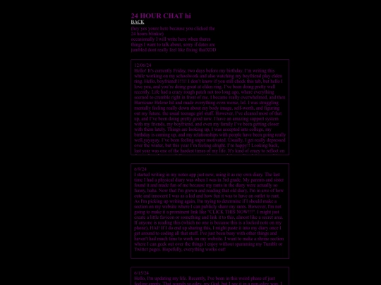 diary screenshot