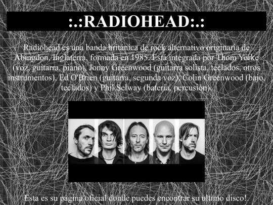 RADIOHEAD screenshot