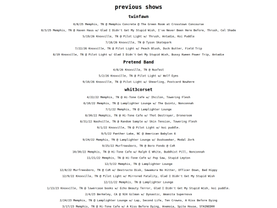previousshows screenshot