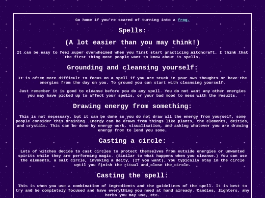 spells screenshot