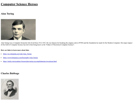 ComputerScienceHeroes screenshot