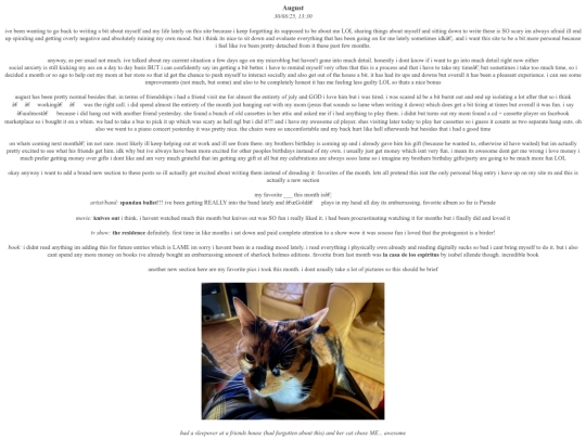 blogs/august screenshot