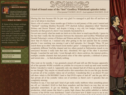 shrines/sherblog screenshot