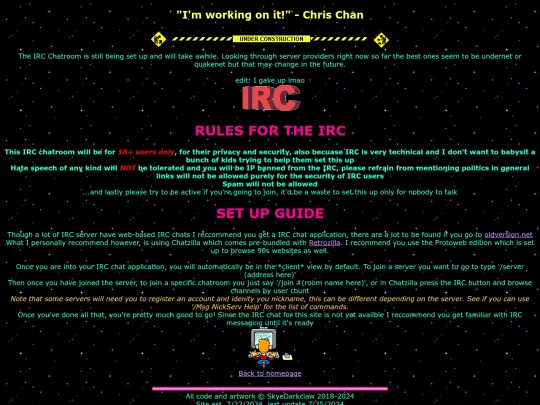 irc screenshot