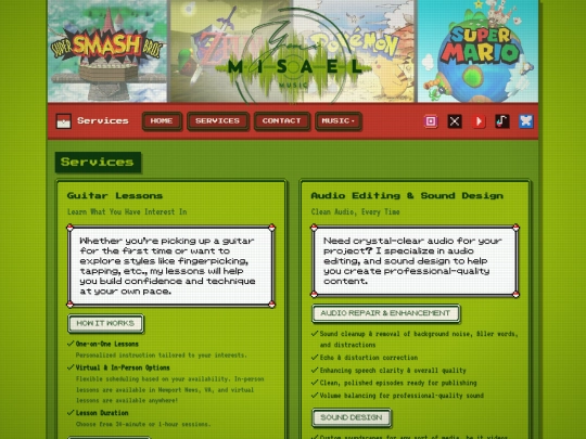 services screenshot