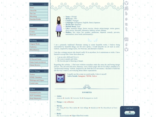 aboutme screenshot