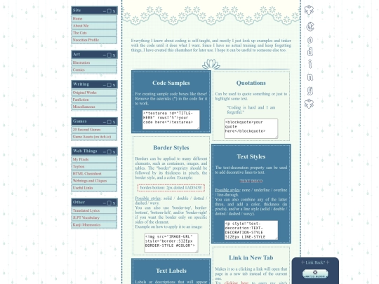 codecheatsheet screenshot