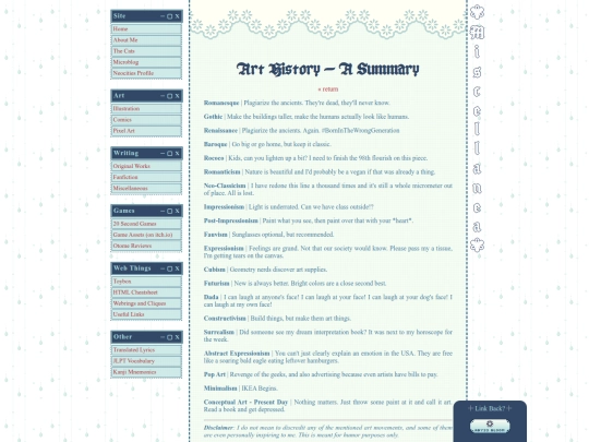 writing/arthistory screenshot