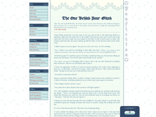 writing/fanficTheOneBehindYourMask screenshot