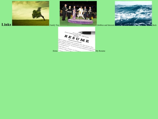 Links screenshot