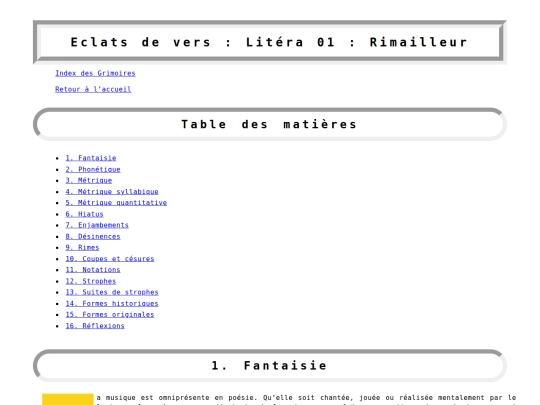grimoire/litera-01-rimailleur screenshot