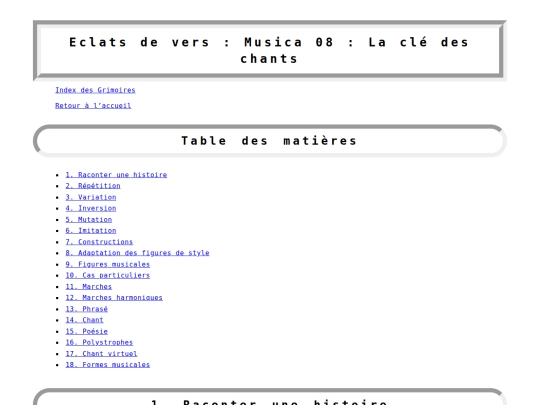 grimoire/musica-08-clechant screenshot
