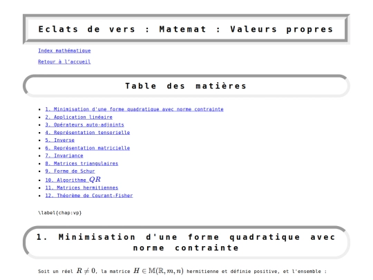 matemat/valeurs-propres screenshot