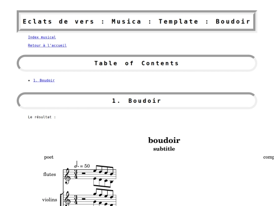 musica/template/boudoir screenshot