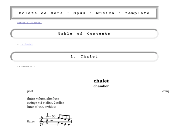 musica/template/chalet screenshot