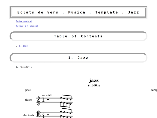 musica/template/jazz screenshot