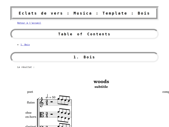 musica/template/woods screenshot