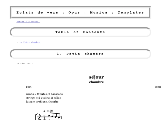 musica/templates/sejour screenshot