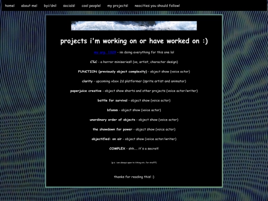 projects screenshot