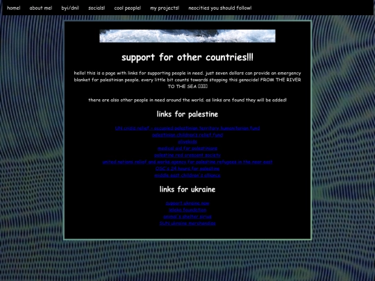 support screenshot