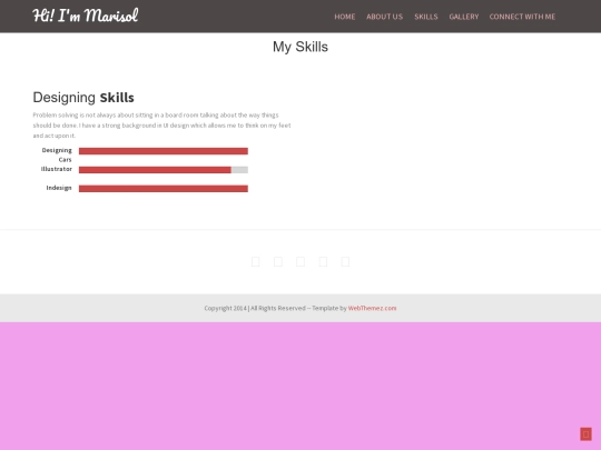 Skills screenshot