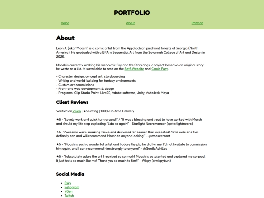 portfolio/about screenshot