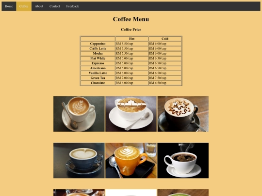 coffee screenshot