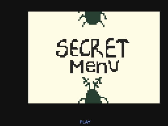 SECRET MENU screenshot