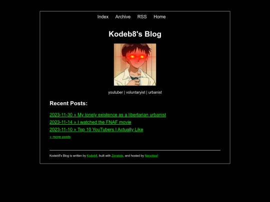 zonelets/blog screenshot