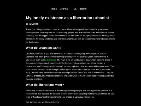 zonelets/posts/2023-11-30-My-lonely-existence-as-a-libertarian-urbanist screenshot