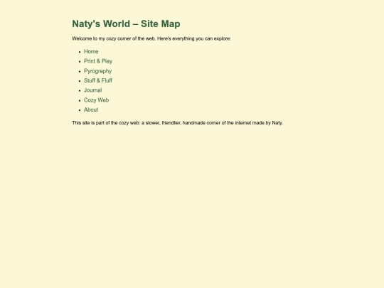 sitemap screenshot