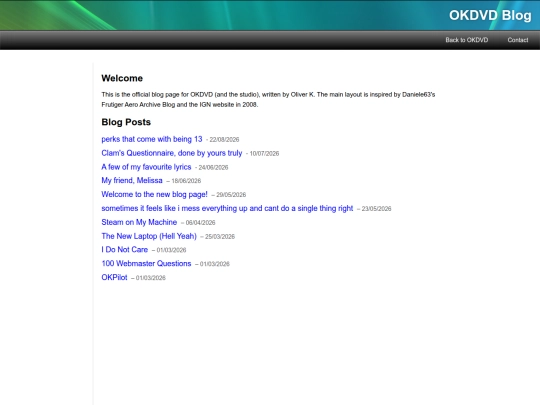 blog/home screenshot