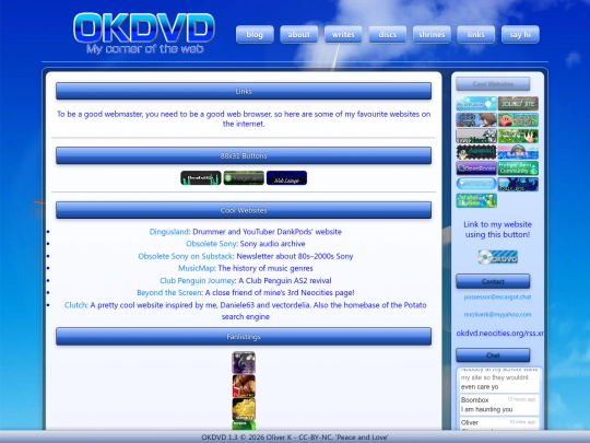 links screenshot