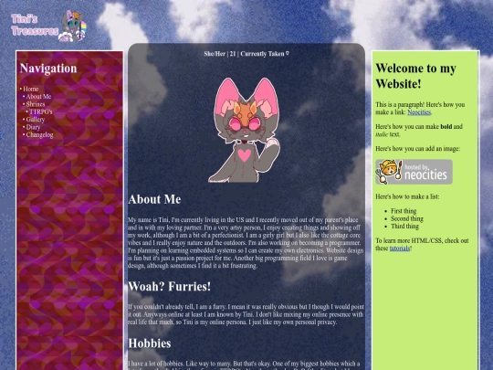 Pages/about-me screenshot