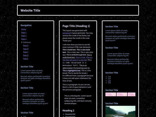 website screenshot