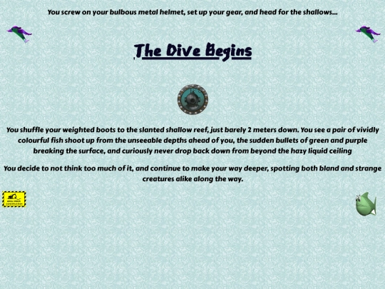 Diving screenshot