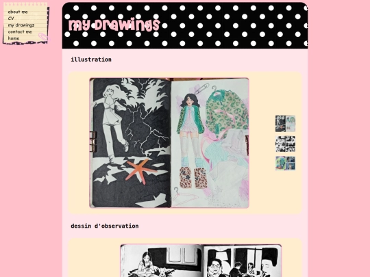 portfolio/drawings screenshot