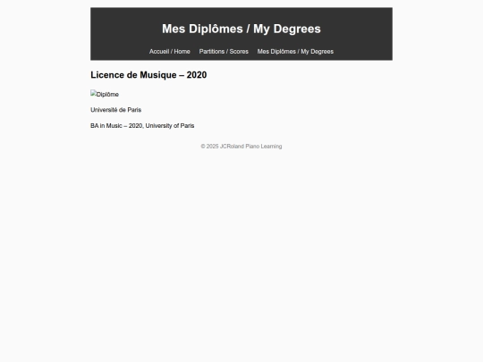 diplomes screenshot