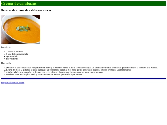 html/cremadecalabaza screenshot