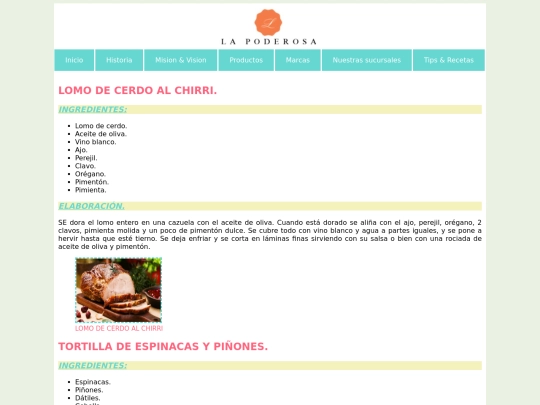 recetas screenshot