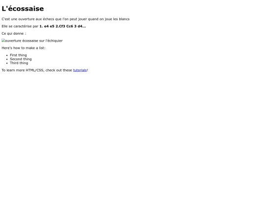 echecs/ecossaise screenshot